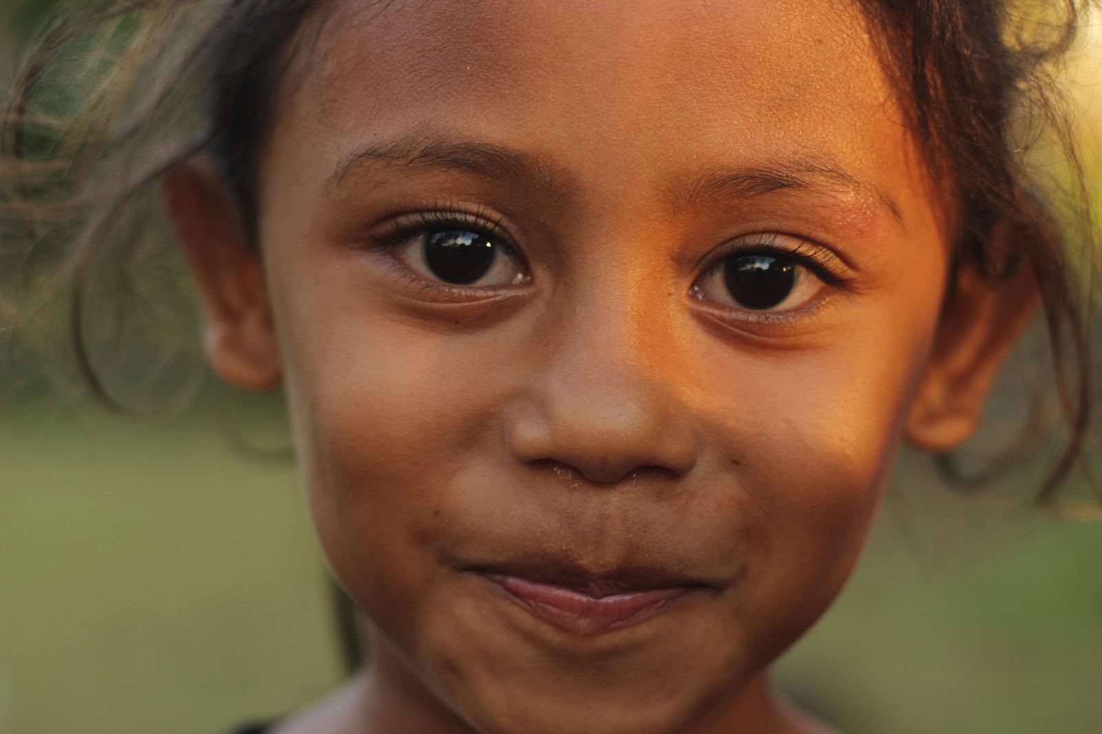 Four girls at sunset