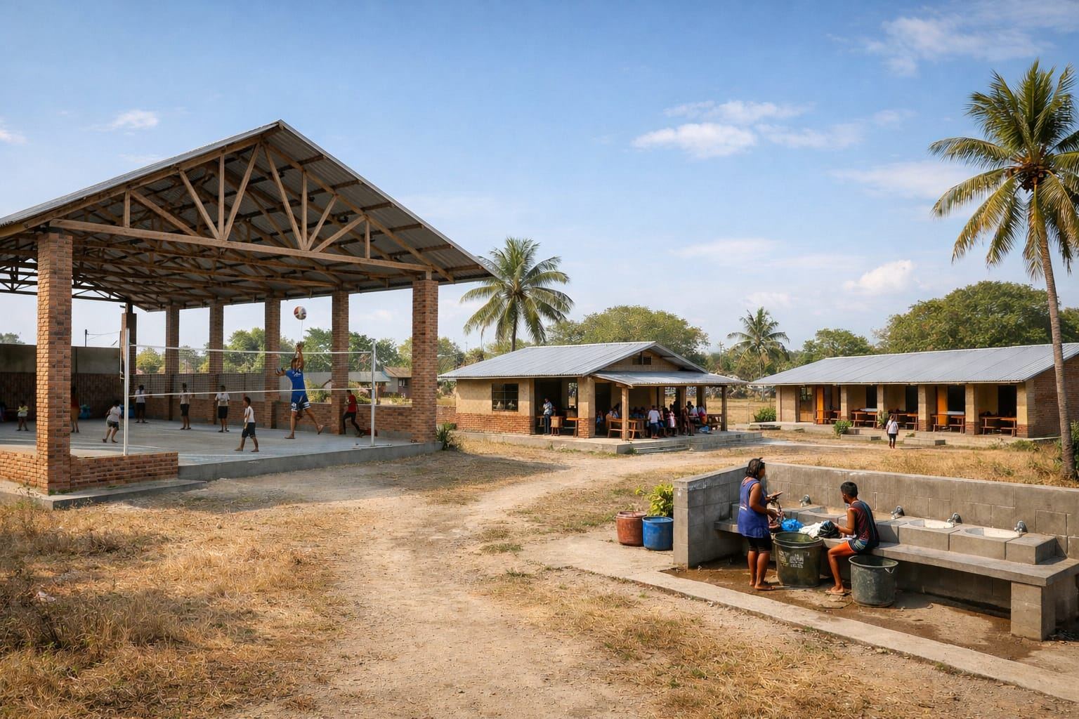 Reference sports hall exterior