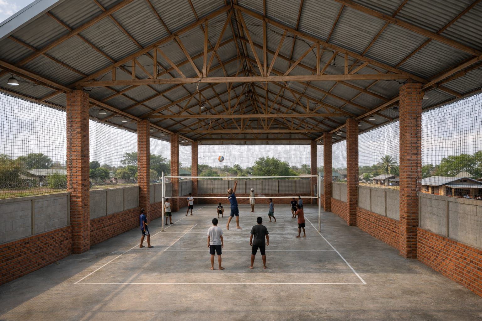 Sports hall interior reference